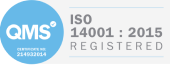 QMS ISO 14001:2015 logo